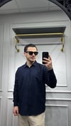 Oversize Pamuk Gömlek Lacivert - Wng9006