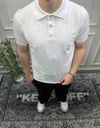 Polo Yaka Triko - Beyaz