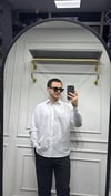 Poplin Oversize Gömlek Beyaz - Wng9001