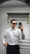 Poplin Oversize Gömlek Beyaz - Wng9001