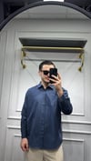 Poplin Oversize Gömlek Lacivert - Wng9001