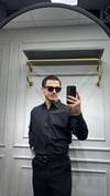 Poplin Oversize Gömlek Siyah - Wng9001