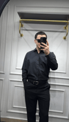 Poplin Oversize Gömlek Siyah - Wng9001