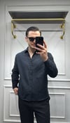 Poplin Oversize Gömlek Siyah - Wng9001