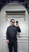 Poplin Oversize Gömlek Siyah - Wng9001