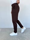 Slim Fit Kumaş Pantolon Kahverengi - W11