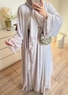 Abaya Takım Bej 