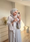 Abaya Takım Bej 