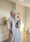 Abaya Takım Bej 