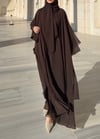 Abaya Takım Kahverengi