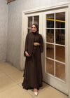 Abaya Takım Kahverengi