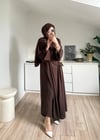 Abaya Takım Kahverengi