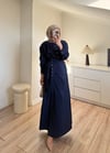 Bağlamalı Elbise Lacivert 