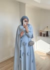 Bebe mavisi şal