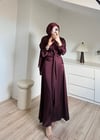 Bianca Saten Elbise Mürdüm