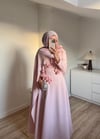Çiçekli Abiye Pembe