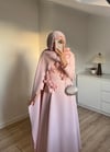 Çiçekli Abiye Pembe