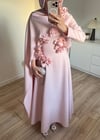 Çiçekli Abiye Pembe