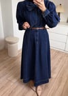 Denim Etekli Takım Koyu