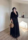 Ela Şifon Elbise Siyah 