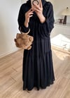 Ela Şifon Elbise Siyah 