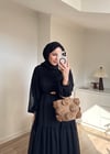 Ela Şifon Elbise Siyah 