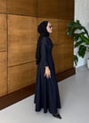 Fermuarlı Denim Elbise