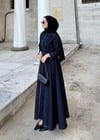Fermuarlı Denim Elbise