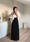 Fularlı Oversize Bluz