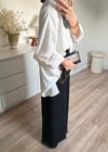 Fularlı Oversize Bluz