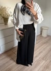 Fularlı Oversize Bluz