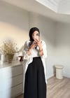 Fularlı Oversize Bluz
