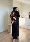 Lena Krep Elbise Siyah