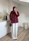 Premium Sakallı Ceket Bordo