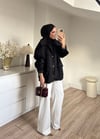 Premium Sakallı Ceket Siyah 
