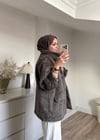 Premium Sakallı Ceket Vizon