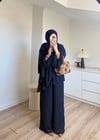 Şifon Kat Takım Siyah 