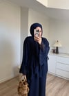 Şifon Kat Takım Siyah 