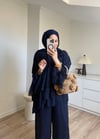 Şifon Kat Takım Siyah 