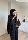 Şifon Katlı Takım Lacivert 