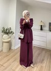 Taşlı Takım Bordo