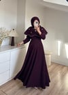 Yakalı Taşlı Abiye Mürdüm