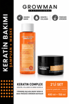 Profesyonel Keratin Saç Seti – Şampuan & Düzleştirici Maske ile Düz ve Canlı Saçlar