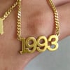 925 Gümüş Tarih Kelime Kolye | Kişiselleştir