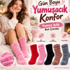 Kadın Peluş Ev Çorabı 10'lu Set | Yumuşacık Tüylü Büzgülü Kışlık Çorap Kırmızı Pembe Siyah Kahve Gri