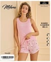 Mihra 70713-R2882 Kadın Bambu Kaşkorse Milan Şortlu Atlet Takımı