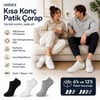 Unisex Patik Çorap 12'li | %85 Pamuklu Geri Dönüşüm İplikli, İnce Dikişli Günlük Spor