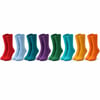 Unisex Renkli Çorap 8'li Set Günlük Rahat Esnek Uzun Soket Çorap Canlı Renkler Yumuşak Konforlu Seti