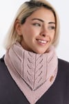Kadın Triko Örme Üçgen Şal Fular