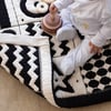 Monti Organik Pamuk Emekleme Minderi, Bebek Oyun Matı, Çift Taraflı Montessori Tasarım 100x100 cm